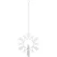 Inomhusdekoration Star Trading Hanging Snowflake med Flamme