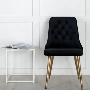 Matstol Venture Home Velvet Deluxe Matt Mässing Ben