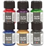 Glasfärg Creativ Company Metall 6x30 ml/1 Förp