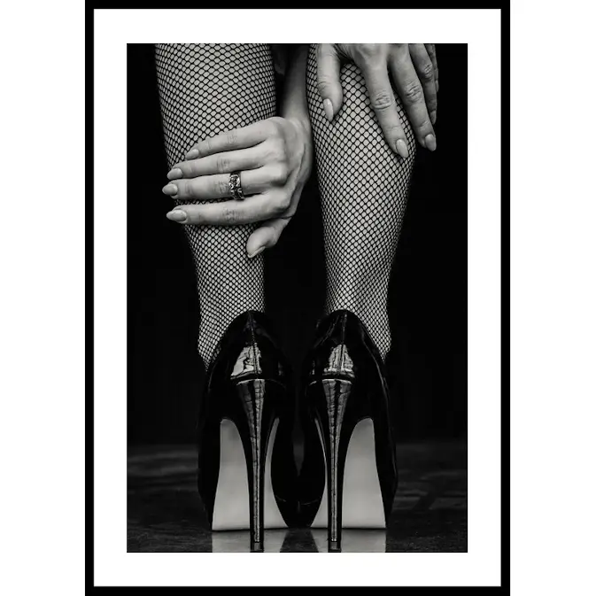 Poster Gallerix High Heels Fishnet Stockings