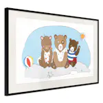 Poster Artgeist Affisch Teddy Bears on the Beach