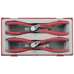 Spårringstång för in- och utvändiga spårringar 4 delar Teng Tools TT474-7E