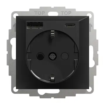 Ladduttag Elko Plus USB A+C 3A Schuco