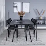 Matgrupp Venture Home Sleek med 6st Polly Stolar