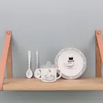 Sugkoppstallrik Rätt Start Mumin Grå