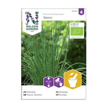 Frö Gräslök Nelson Garden Staro Organic