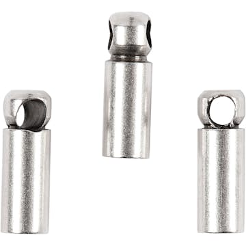 Avslutningshylsa Creativ Company Försilvrad 8x2 mm 10 st/1 Förp