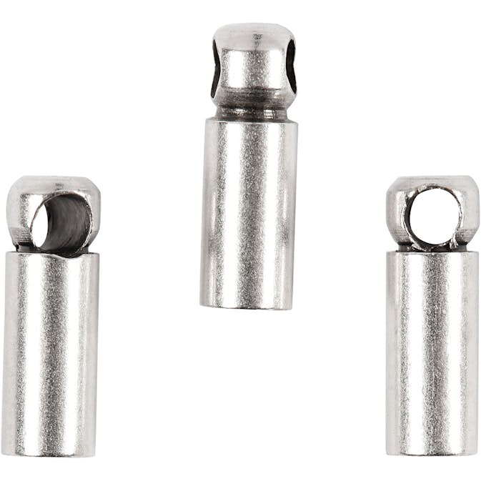 Avslutningshylsa Creativ Company Försilvrad 8x2 mm 10 st/1 Förp