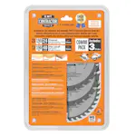 Sågklinga CMT Orange Tools Contractor Set 3 delar 190x30 Z24-24-40 W C