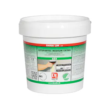 Lättspackel Danalim Medium 623 Extra Dana Thinner & Förtunning 1 Liter