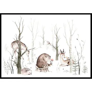 Poster Gallerix Woodland Animals