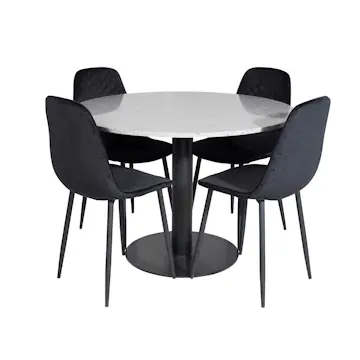 Matgrupp Venture Home Roxanna med 4 Phoi Stolar Runt