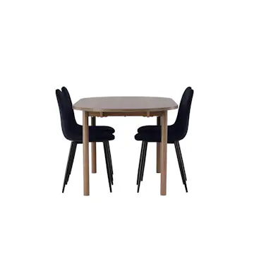 Matgrupp Venture Home Andy Ø120 cm med 4st Polar Matstolar