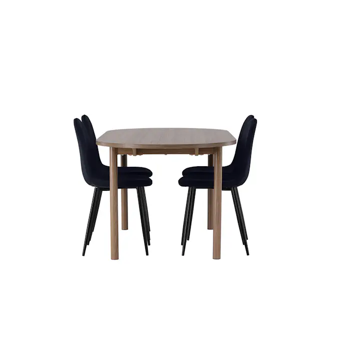 Matgrupp Venture Home Andy Ø120 cm med 4st Polar Matstolar