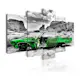 Tavla Arkiio Green Retro Car At Colorado Desert