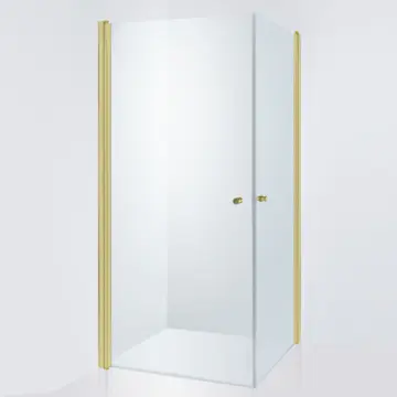 Duschhörn Duschbyggarna Twin De Luxe Klarglas