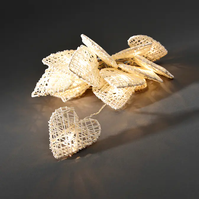 Ljusslinga Gnosjö Konstsmide Hjärtan 16