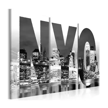 Tavla Arkiio New York Svart Och Vit