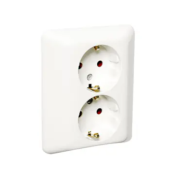 Vägguttag Elko 2-vägs MJ RS Renvit