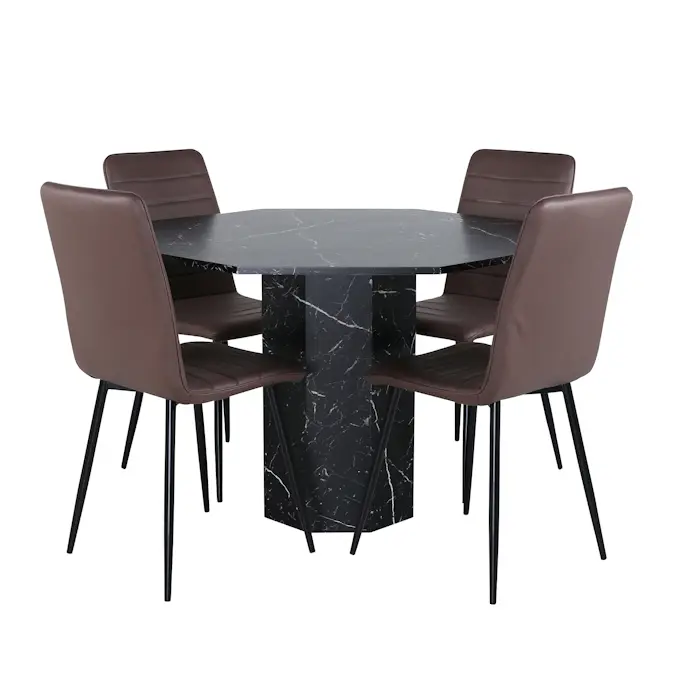 Matgrupp Venture Home Monte Carlo med 4 Walerina Stolar