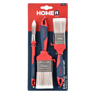 Pensel Home It Set Med 1 Rund Ø 15 och 2 Platta 35/50 mm