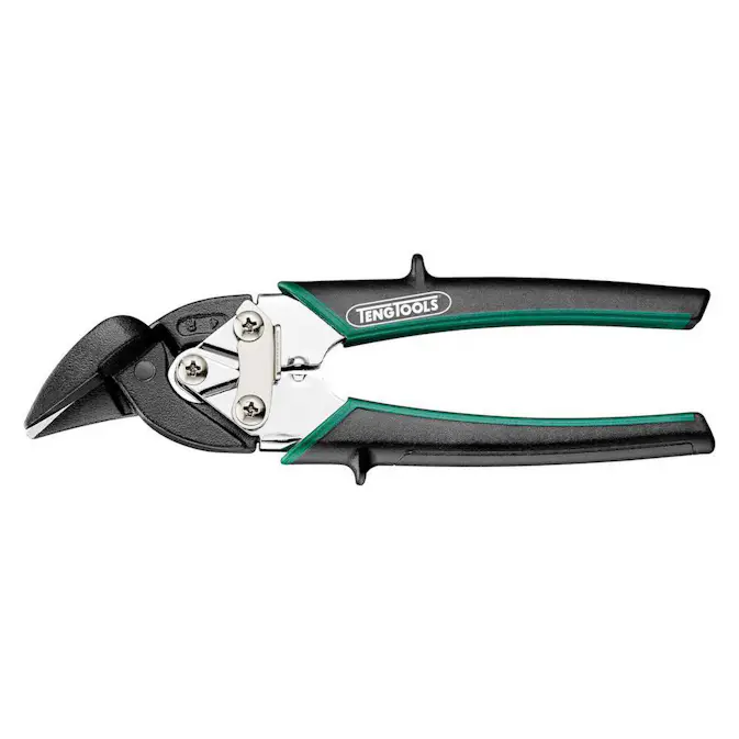 Plåtsax Teng Tools Rak/Höger 182 mm