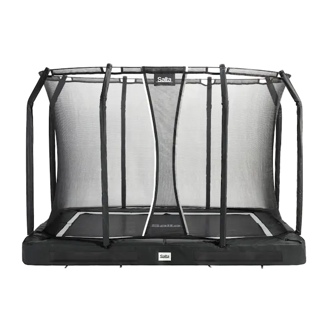 Studsmatta Salta Premium Ground inkl. säkerhetsnät 305x214 cm