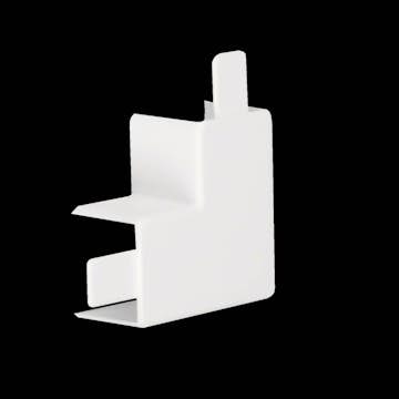 L-Vinkel till Matarkanal Hager LF/LFH 30 x 30 mm Halogenfri Vit RAL 9016