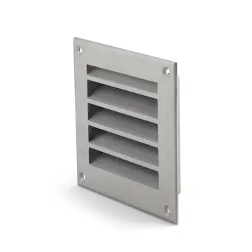 Ytterväggsgaller Fresh Gjuten Aluminium med Insektsnät Fyrkantigt