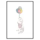 Poster Gallerix Animals And Balloons No4