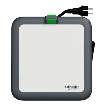 Arbetslampa Schneider Electric Thorsman LED 4000K IP54 med USB A+C och Schuko-uttag