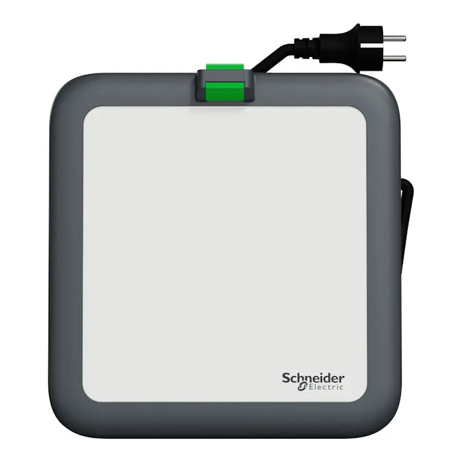 Arbetslampa Schneider Electric Thorsman LED 4000K IP54 med USB A+C och Schuko-uttag