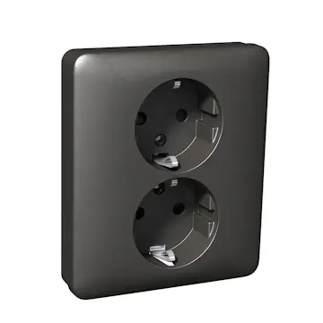 Vägguttag Schneider Electric Exxact Snabbanslutning