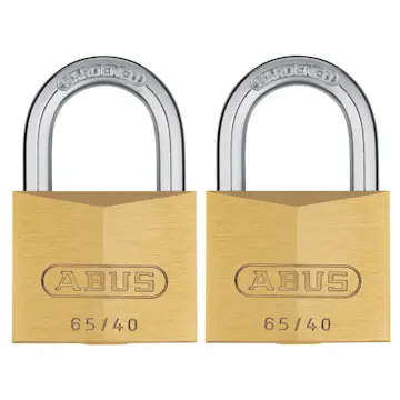 Hänglås 65/40 2 st Ll Mässing Abus