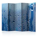 Rumsavdelare Skärmvägg Arkiio Water Drops on Blue Glass II 225x172 cm
