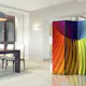 Rumsavdelare Skärmvägg Arkiio Rainbow Wave 135x172 cm