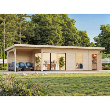 Stuga Palmako Andrea 30,4 m² Slide (inv. 21,1+7,9 m²)