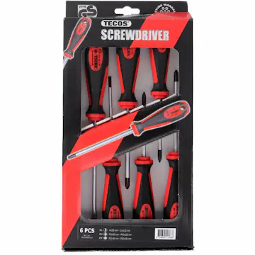 Skruvmejselset Tecos 6-delar (4670006103)