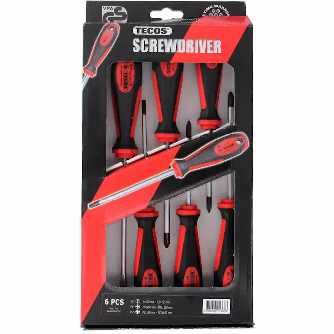 Skruvmejselset Tecos 6-delar (4670006103)