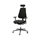 Kontorsstol Lanab Group LD 6340 Svart Stol med Justerbar Sits & Ryggstöd