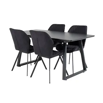 Matgrupp Venture Home Ina med 4 Geneva Stolar