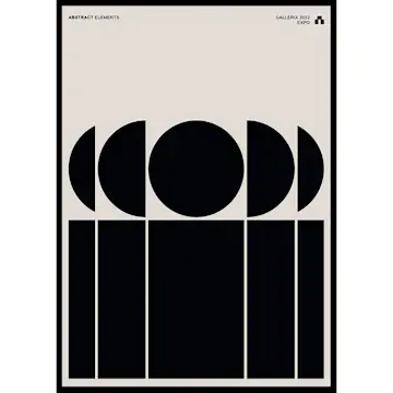 Poster Gallerix Abstract Elements No1