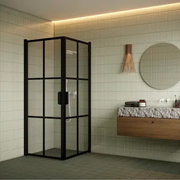 Duschhörn Hietakari Bläk 767 Paris Vändbara Dörrar