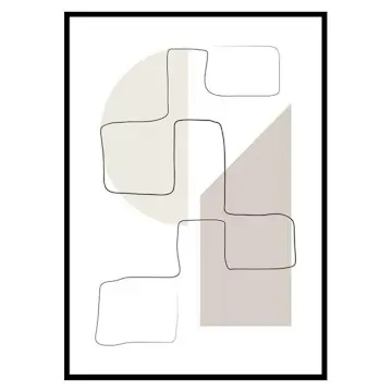 Poster Gallerix Art des Lignes No3