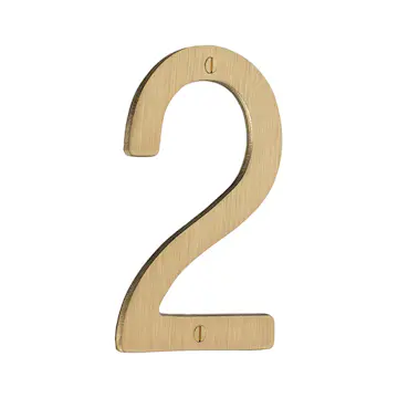 Husnummer Beslagsboden Mattborstad Mässing