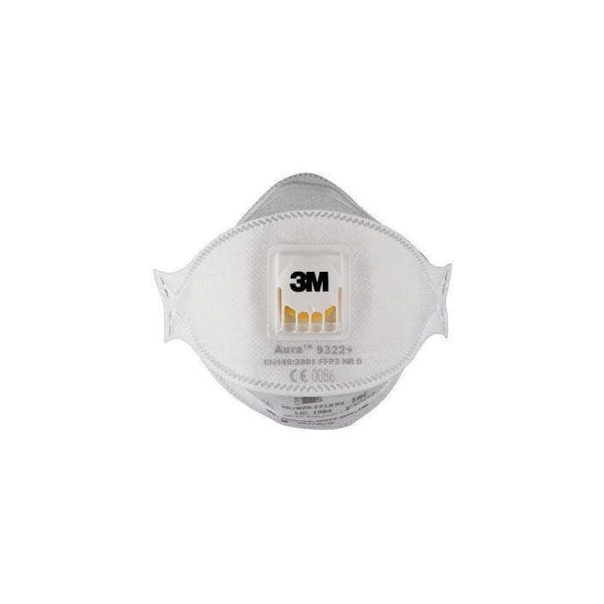Halvmask 3M 9322B FFP2 Med Utandningsventilation 10-Pack