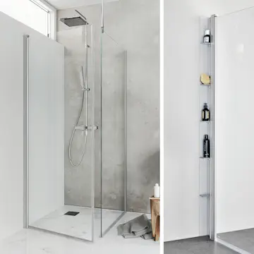 Duschpaket Hafa Duschhörn Igloo Pro ST med Duschhylla Place