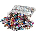Rhinestones Creativ Company Runda Stl 6+9+12 mm Mixade Färger 3600 St/1 Förp