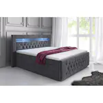 Kontinentalsäng Cloud47 Sängpaket Franco Lyx 180x200 med Förvaring och LED-belysning