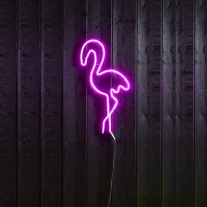 Siluett Star Trading FlatNeon Flamingo